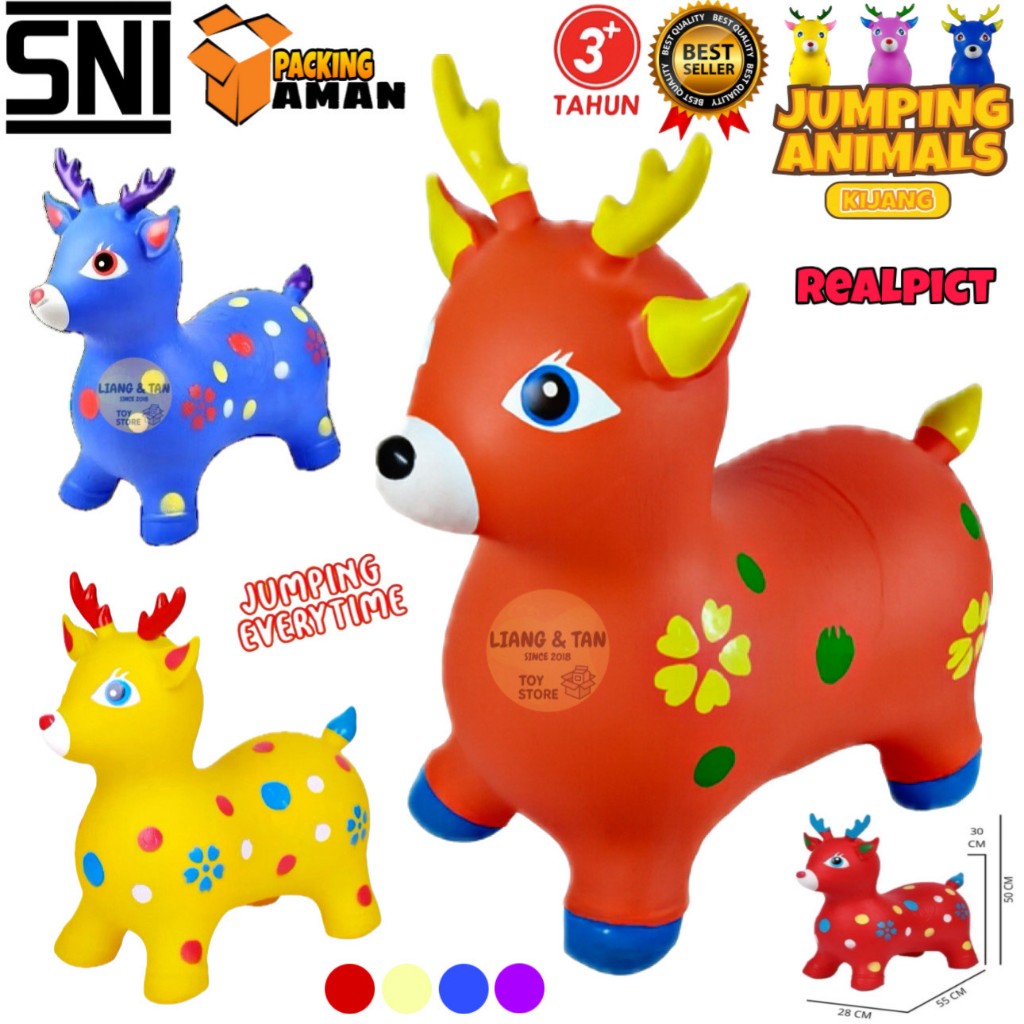 JUMBO MUSIC JUMPING ANIMAL UNICORN JUMPING/ DEER JUMPING/ HORSE TOY ...