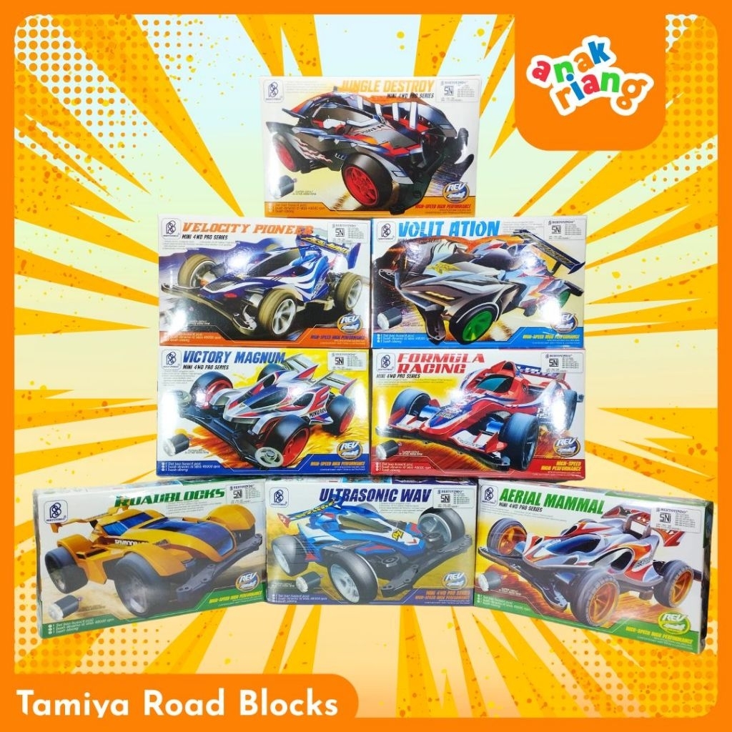 Tamiya Road Blocks – 4WD Mini Racing Car for Children (8 Variants ...