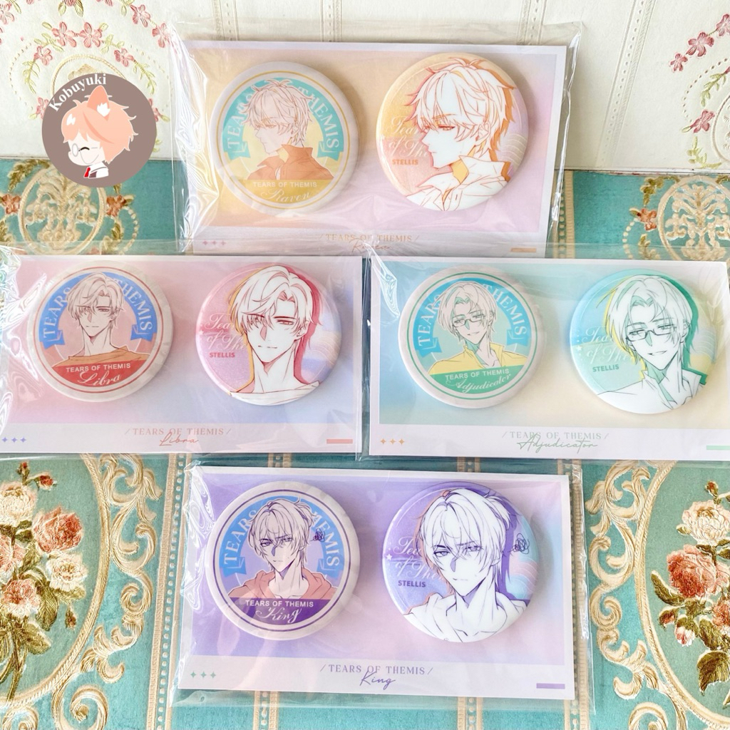 OFFICIAL LIMITED Set badge pin glitter Tears of Themis in stellis ...