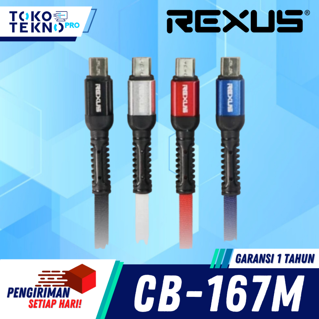 Rexus CB167M / CB-167M Cable Data Micro USB Fast Charging Kabel Datas