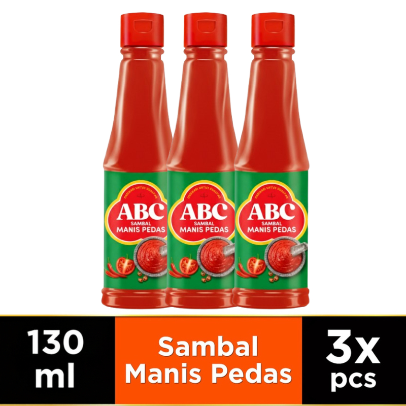 ABC Saus Sambal Manis Pedas 130 ml x3