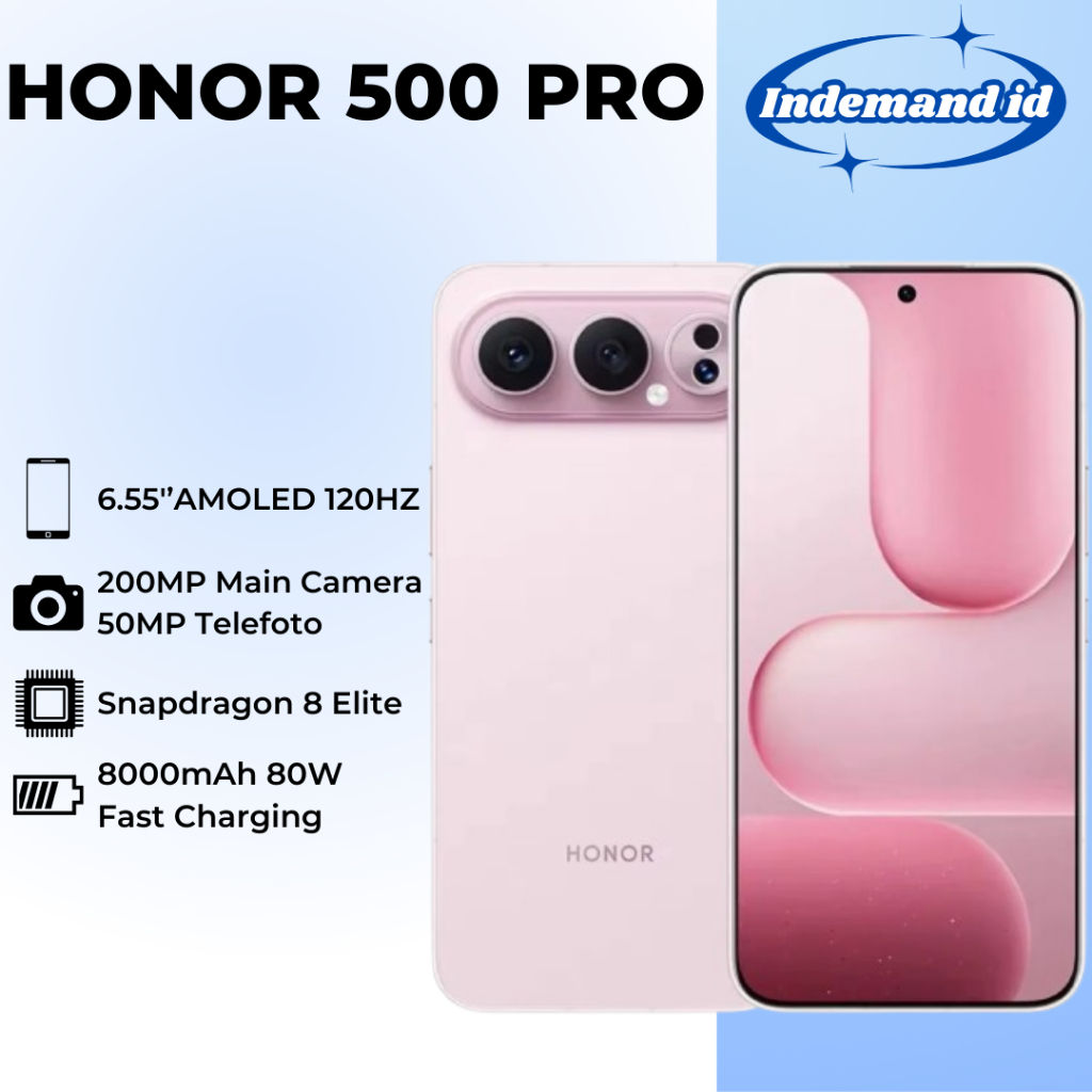 Honor 500 Pro 5G 6.55''AMOLED 120HZ Snapdragon 8 Elite 8000mAh 80W