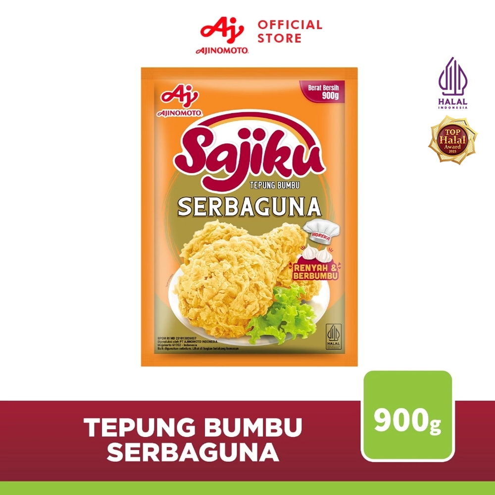 SajikuÂ® Tepung Bumbu Serba Guna 900G (1pc) - Renyah , Lezat Berbumbu Dan Praktis