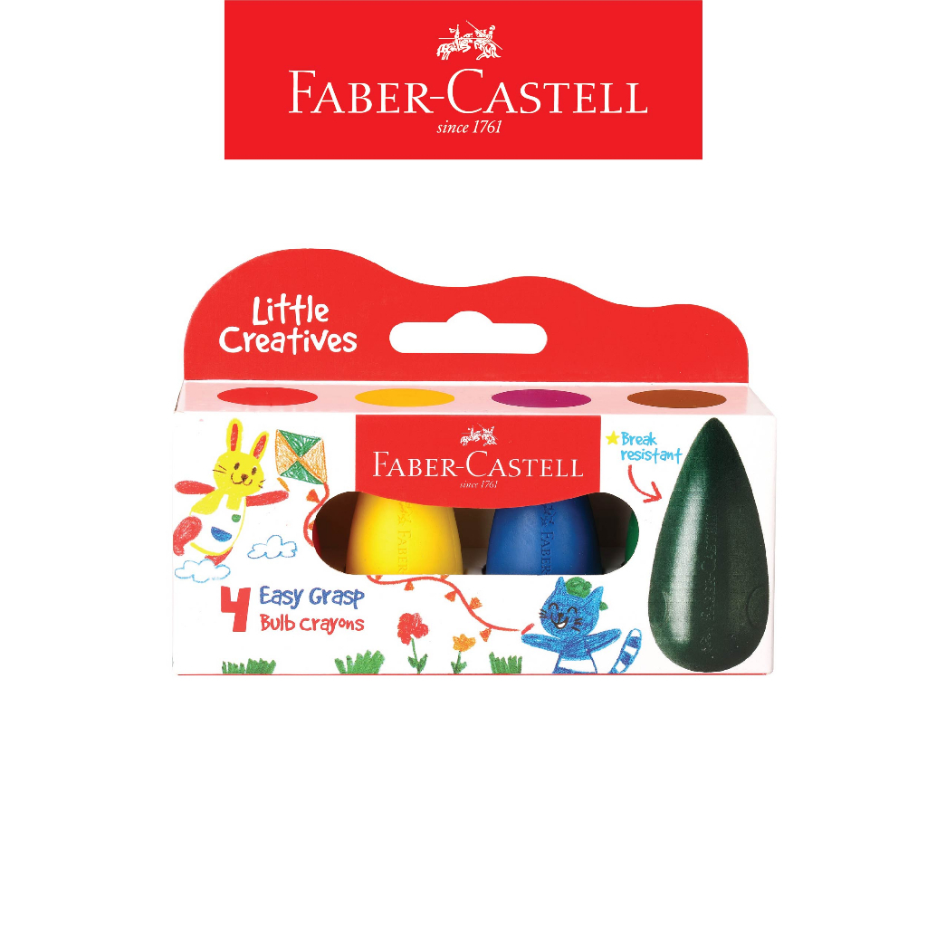 Faber-Castell Little Creatives Easy Bulb Crayons