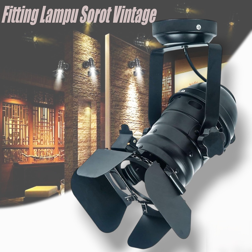 Studio Rail Lamp Housing Track E27 Fitting Spotlight Vintage Spot Light ...