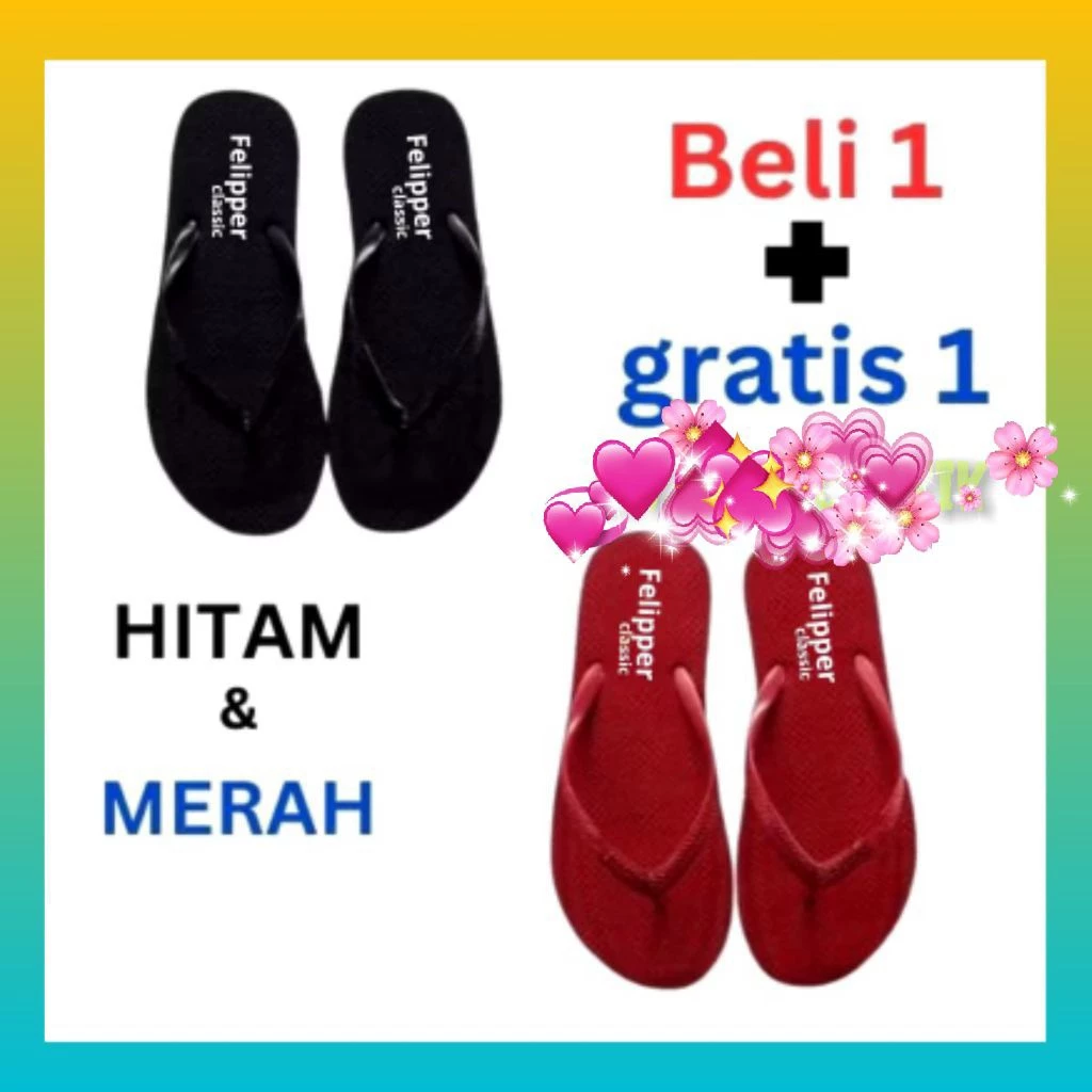 Sandal Jepit wanita dewasa veronica/flifferr ,NEWS PROMO BELI 1 GRATIS 1