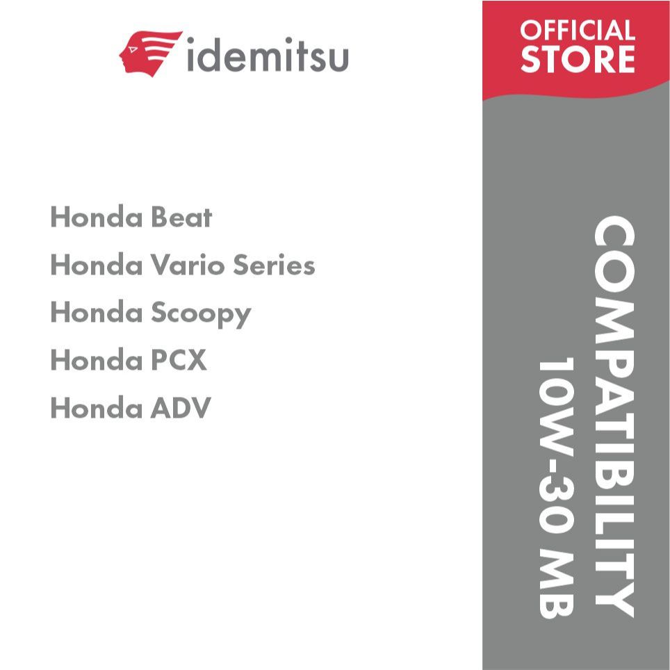 IDEMITSU IRG3 10W-30 MB (M) (0.8L) Motorcycle Matic Oil (Oli Mesin Motor Matic) - Gambar 4