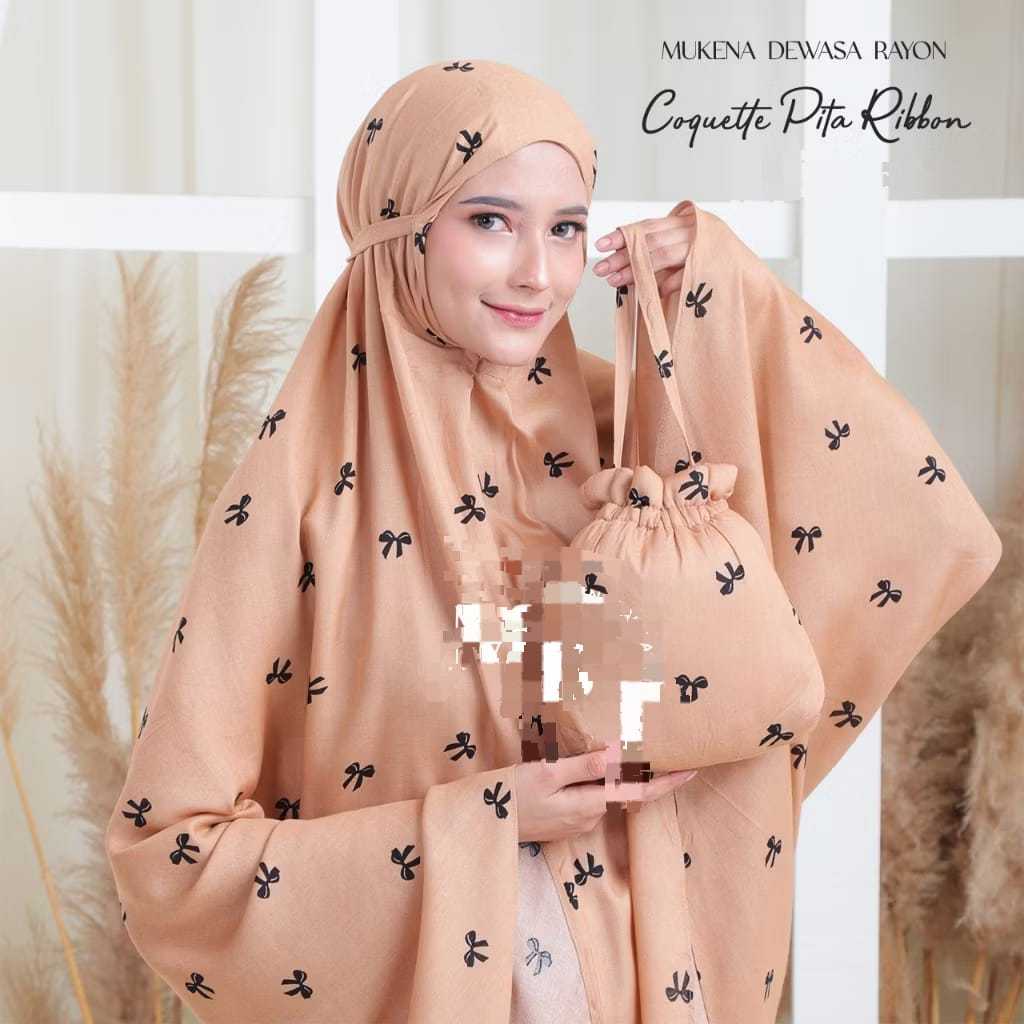 KATUN Adult prayer robe with premium cotton ribbon motif, 2 in 1, chin ...