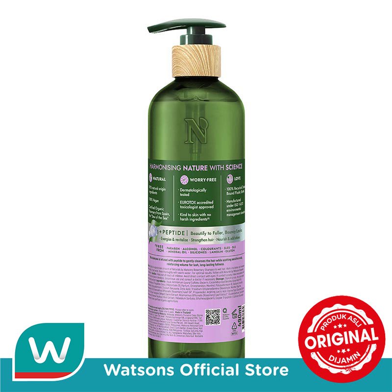 Naturals by Watsons Rosemary Shampoo 490ml - Gambar 3