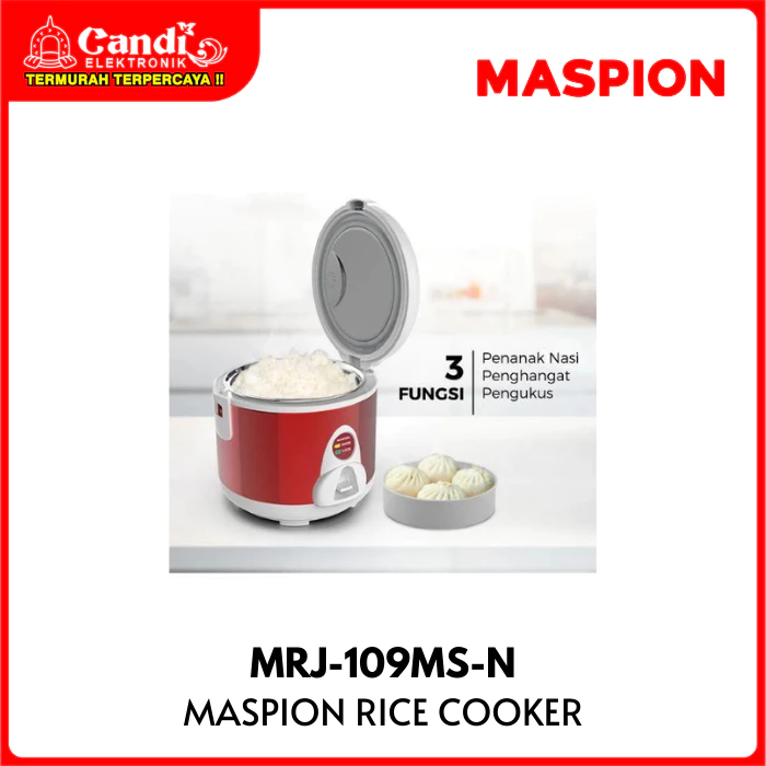 MASPION Rice Cooker 1,2 Liter Stainless Steel MRJ-109MS-N - Gambar 3