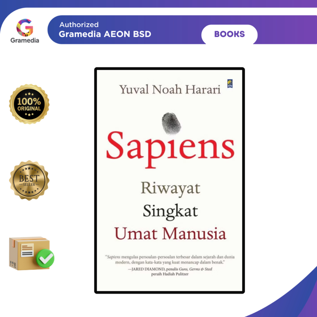 Buku Sapiens Riwayat Singkat Umat Manusia - Gramedia AEON BSD