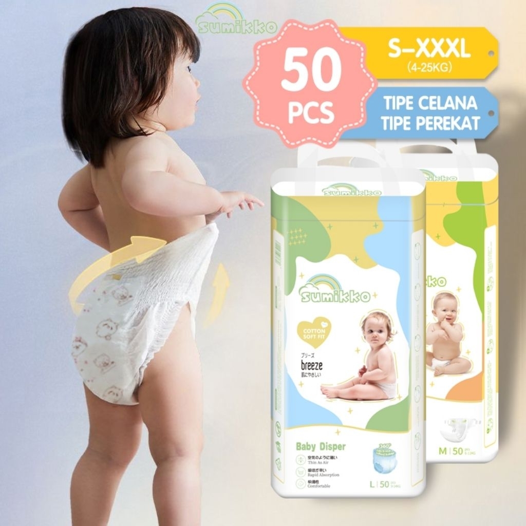 Sumikko Pants Popok Celana/Perekat Premium XXXL50 XXL50 XL50 L50 M50
