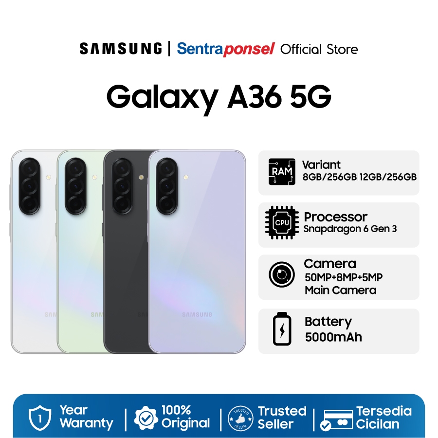 Samsung Galaxy A36 5G 8GB/128GB 8GB/256GB - Garansi Resmi
