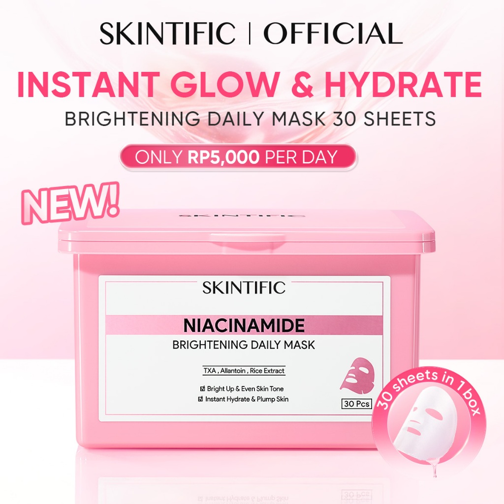 Skintific 3pcs Glow Makeup Combo Brightening Set - Gambar 3