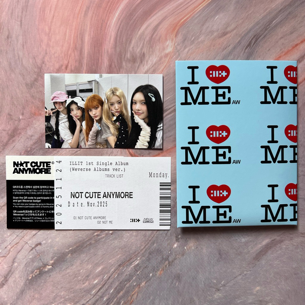 OFFICIAL PHOTOCARD ILLIT ILL IT NOT CUTE ANYMORE WEVERSE VER YUNAH