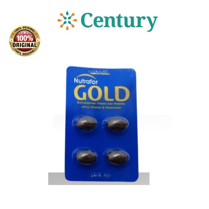 Nutrafor Gold Multi Vitamin 1 Strip isi 4 Tab / Suplemen Vitamin Dan Mineral - Gambar 3