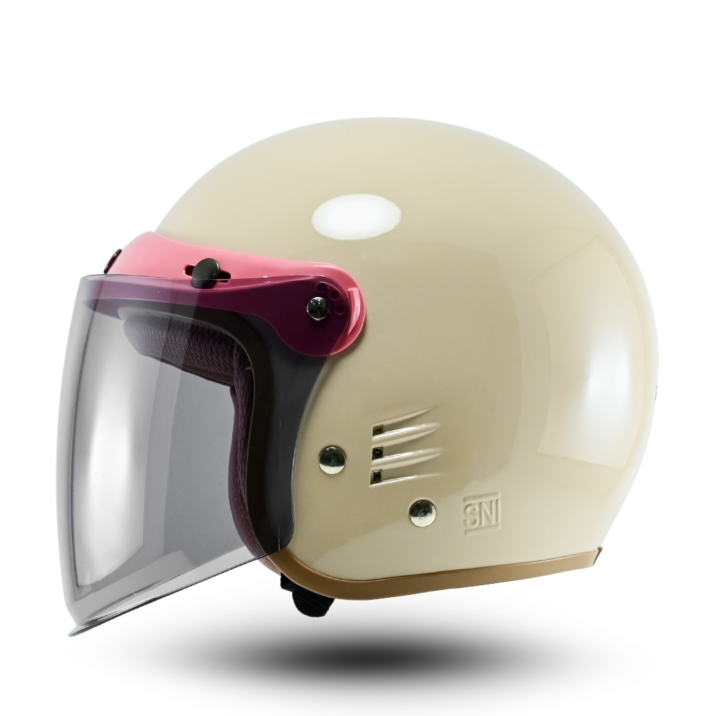Helm Retro kalcer LUMINOS V2 Helem Bogo Wanita Pria Terbaru - Gambar 4