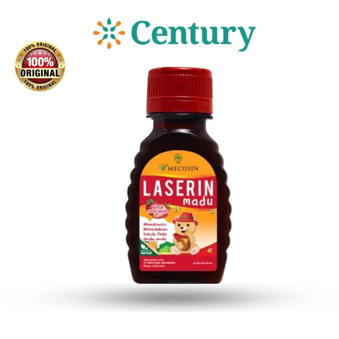 LASERIN MADU COUGH SYRUP STROWBERRY 60ML / BATUK & FLU ANAK - Gambar 2