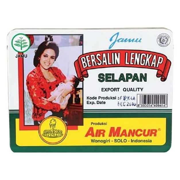 Air Mancur Jamu Serbuk Bersalin Lengkap Selapan 40 Hari Kaleng - Melahirkan - Gambar 3