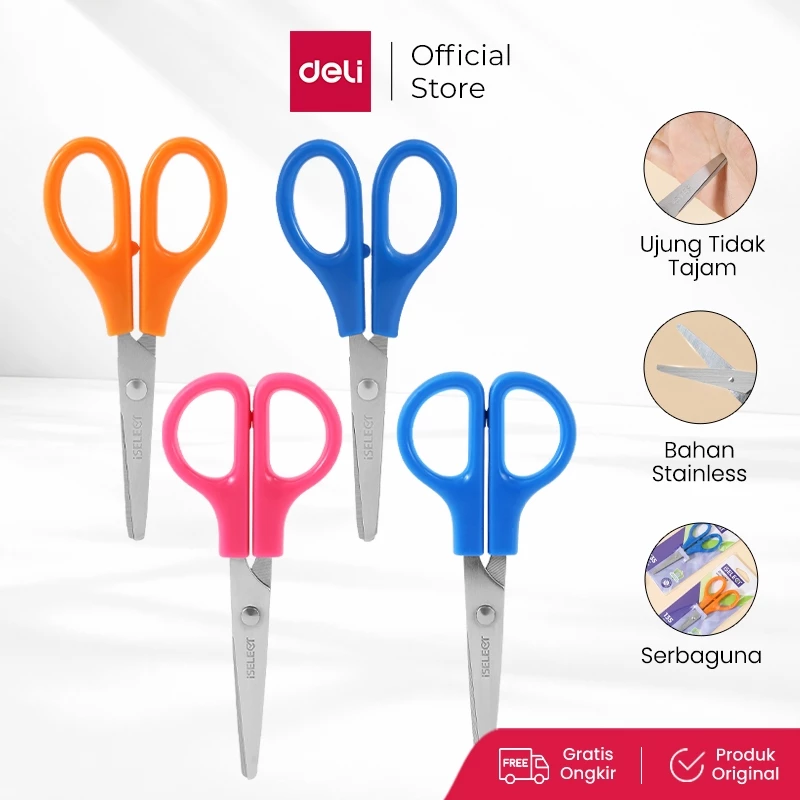 Deli I-Select Gunting Serbaguna / All Purpose Scissors Desain Minimalis U60XX