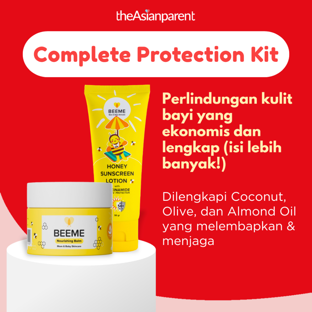 Beeme Complete Protection Kit Sunscreen Lotion SPF 50+ & Nourishing Balm Bayi