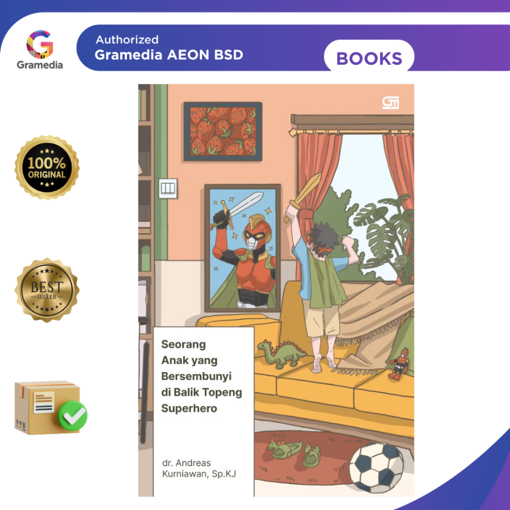 Seorang Anak yang Bersembunyi di Balik Topeng Superhero - Gramedia AEON BSD