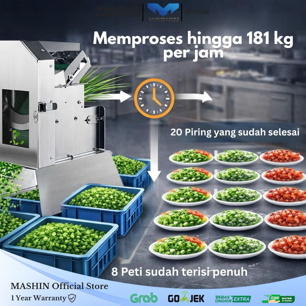 Mashin - Mesin Pemotong Sayuran Multifungsi Long Bean Cutting Potong Kacang Panjang Otomatis - Gambar 4