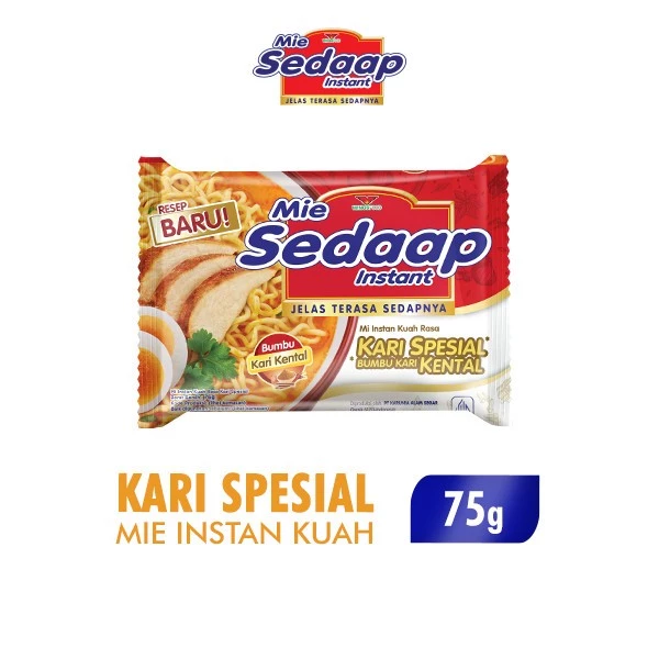 Sedaap Mie Instan Kari Kental Special Bag 75 gr x40 - Gambar 3