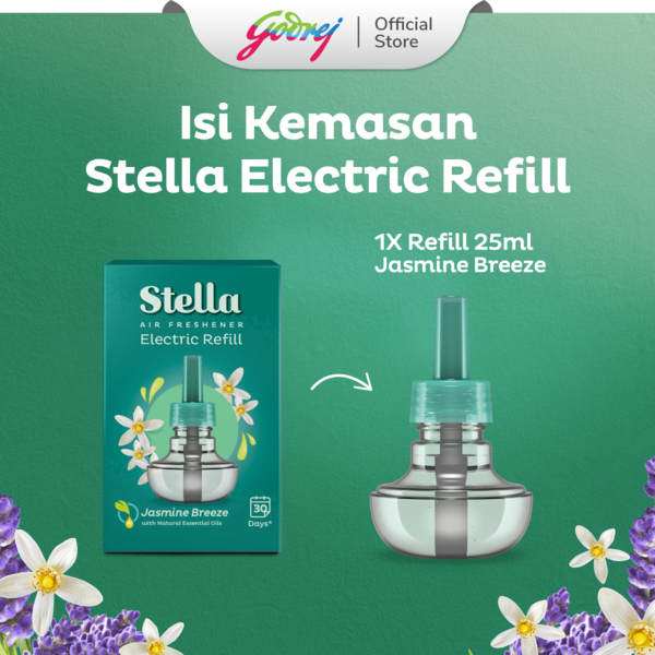 Stella Air Freshener Electric Refill Loving Jasmine x2 - Pengharum Pewangi Ruangan Elektrik - Gambar 3
