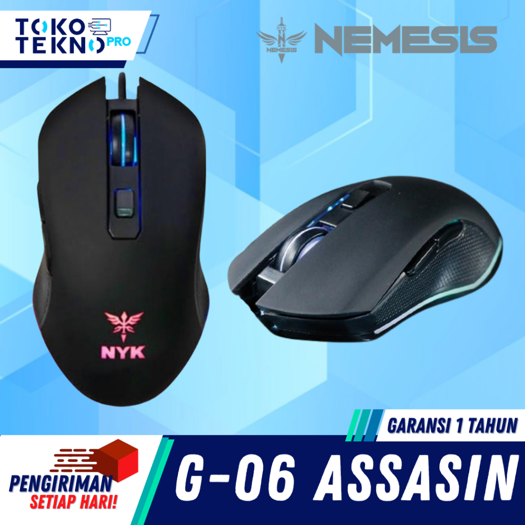 NYK Nemesis G-06 / G06 Assasin Wired Gaming Mouse LED LIghting
