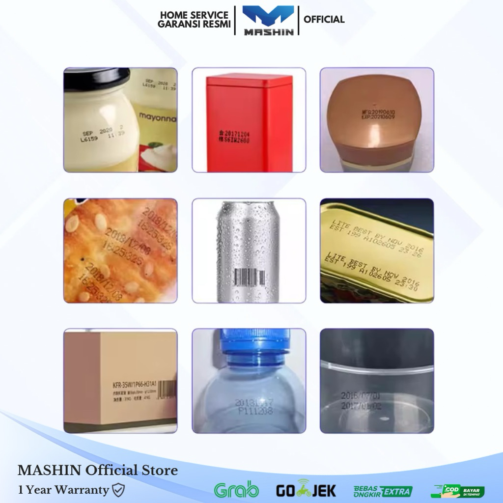 Mashin - Solvent Base Ink Cartridge 72ml Handheld Inkjet Printer WDJ1689-500 Tinggi 50mm - Gambar 2