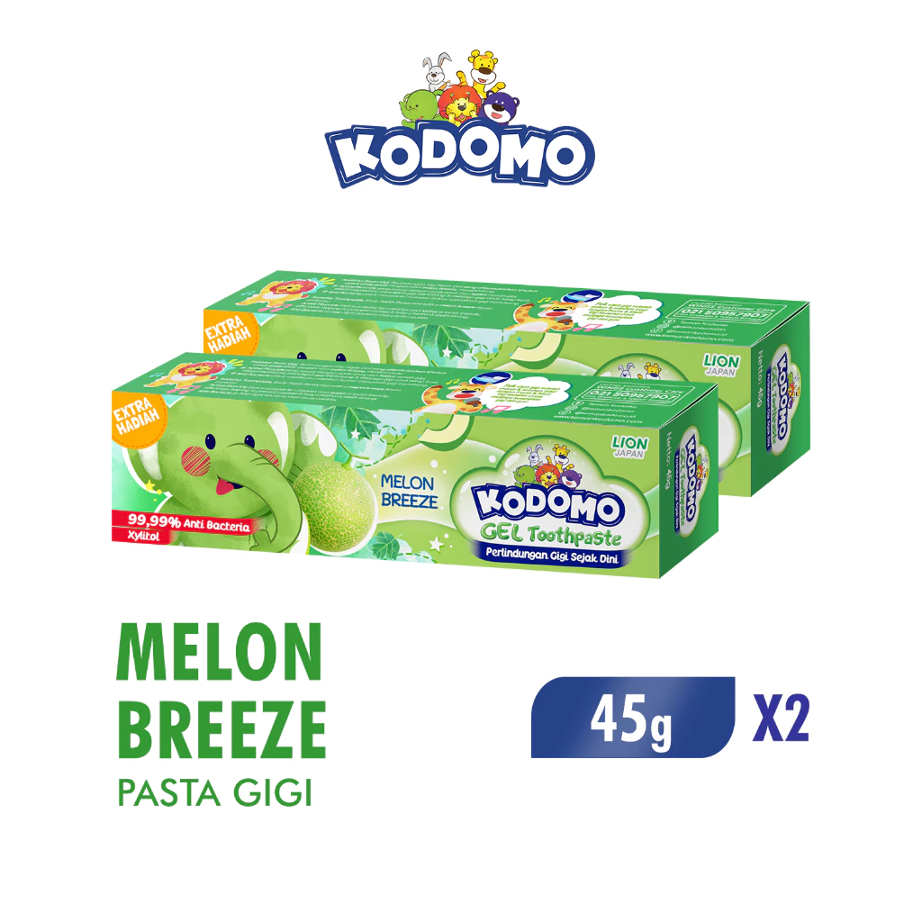 Kodomo Pasta Gigi Melon Breeze Tube 45 gr x2