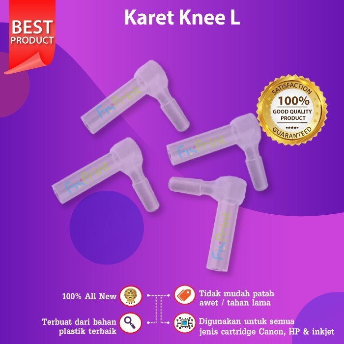 FixPrint Karet Knee Neple CISS Seal Cartridge Printer / Karet Knee L for Infus - Gambar 2