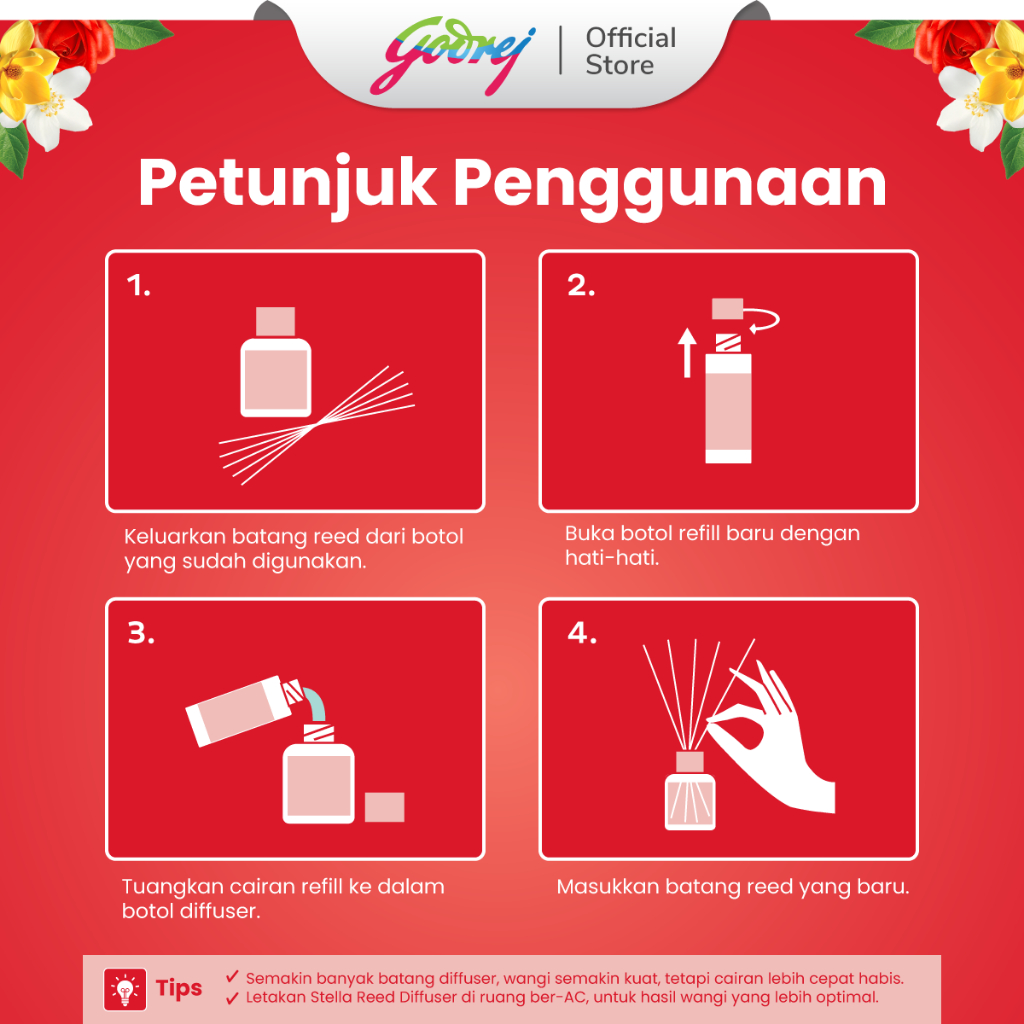 Stella Reed Diffuser Refill Rosewood Harmony 30 ml - Pengharum & Pewangi Ruangan Estetik - Gambar 3