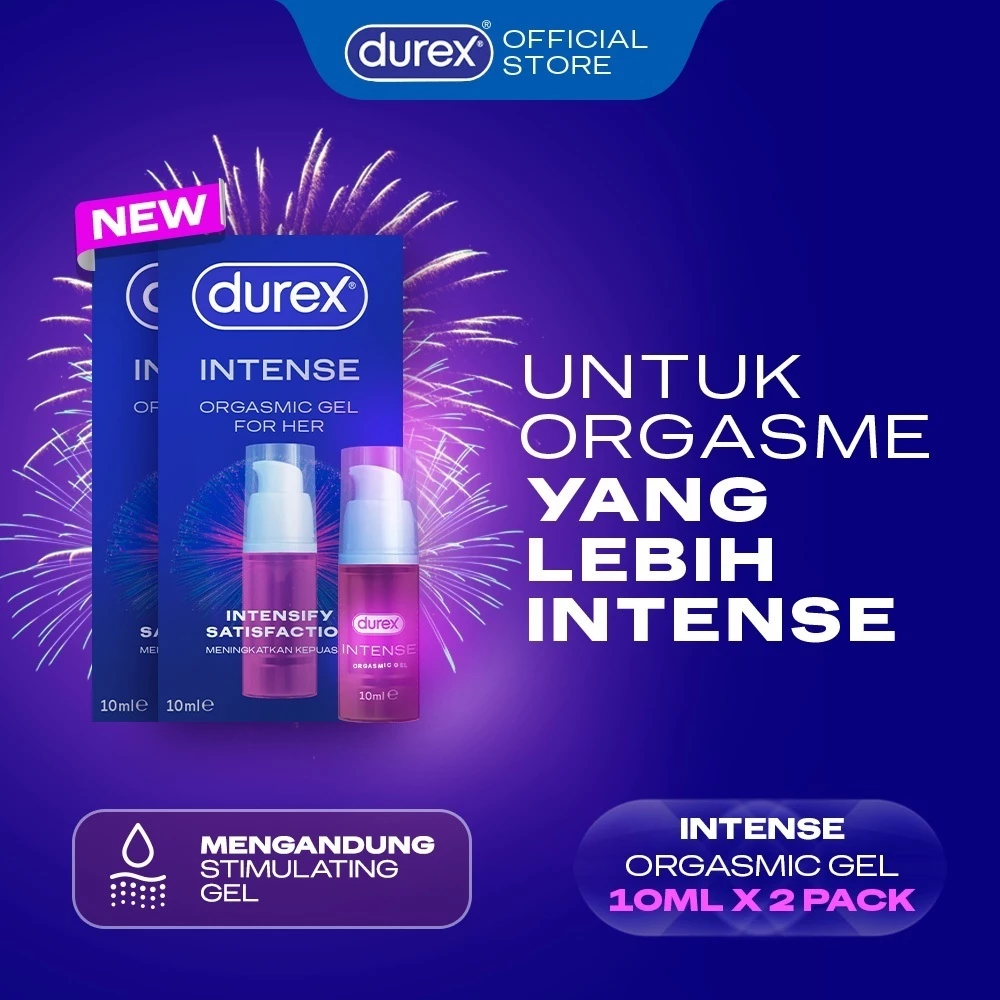 (BEST SELLER) Durex Intense Orgasmic Gel For Her - 10ml (2 pcs) (Gel Tanpa Pewangi Yang Dirancang Untuk Meningkatkan Sensitivitas Area Intim Wanita, Untuk Pengalaman Yang Lebih Terasa Menyenangkan)
