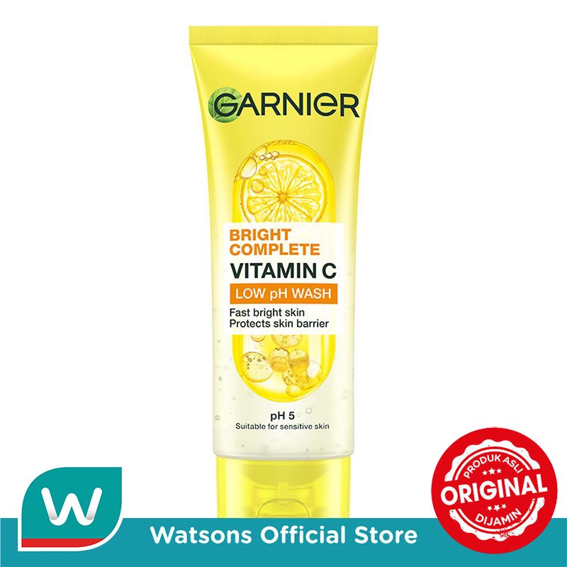 Garnier Bright Complete Vitamin C Low pH Wash 100ml - Gambar 2