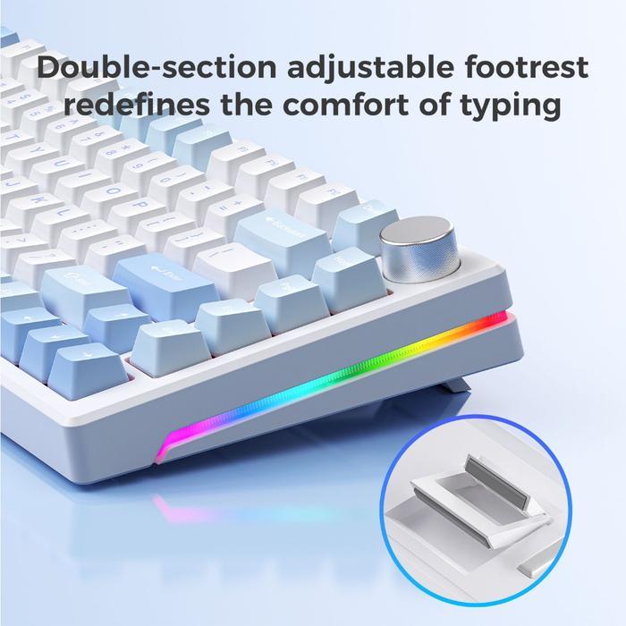 ELEC FOX / ELECFOX Gen-75 / Gen 75 Mechanical Keyboard 75% RGB Gaming Keyboard Tri-mode Connection - Gambar 4