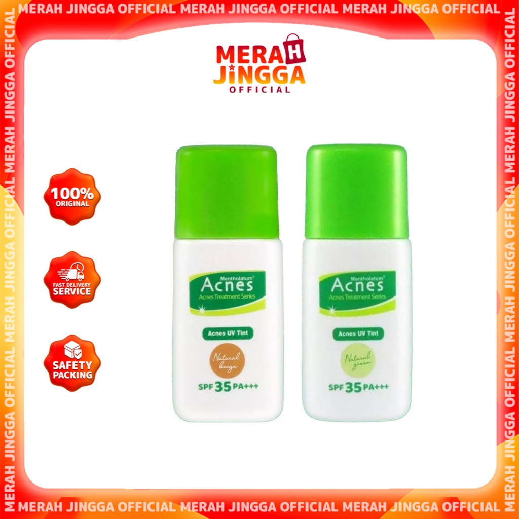 Acnes UV Tint Spf 35 PA+++ 30gr / SunScreen / Merah Jingga Official
