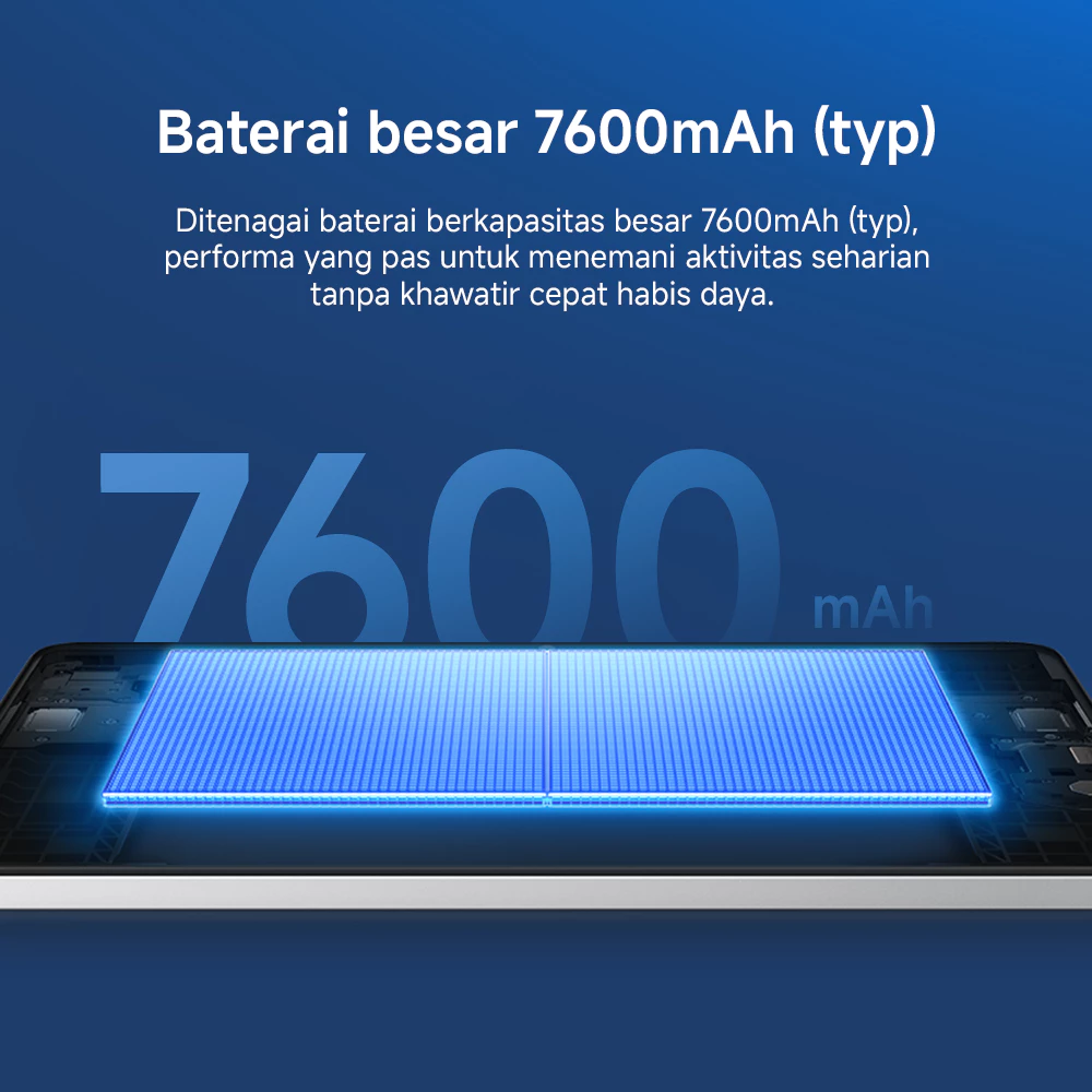 REDMI Pad 2 9.7 | REDMI Pad 2 9.7 4G | (4GB/64GB) (4GB/128GB) | 9.7" 2K 120Hzz layar super-jernih | Baterai besar 7600mAh (typ) | Snapdragon 6s 4G Gen 2 dengan 4G* | Ditenagai Xiaomi HyperOS | Tablet Android | Tablet SIM Card [Xiaomi Official Store] - Gambar 4