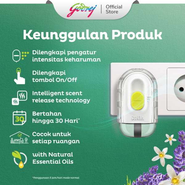 Stella Air Freshener Electric Refill Loving Jasmine x2 - Pengharum Pewangi Ruangan Elektrik - Gambar 4