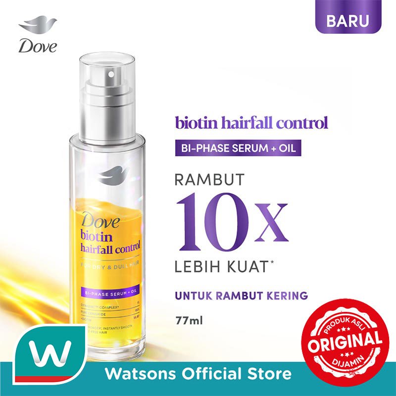 Dove Biphase Serum + Oil Biotin Hairfall Control 77ml