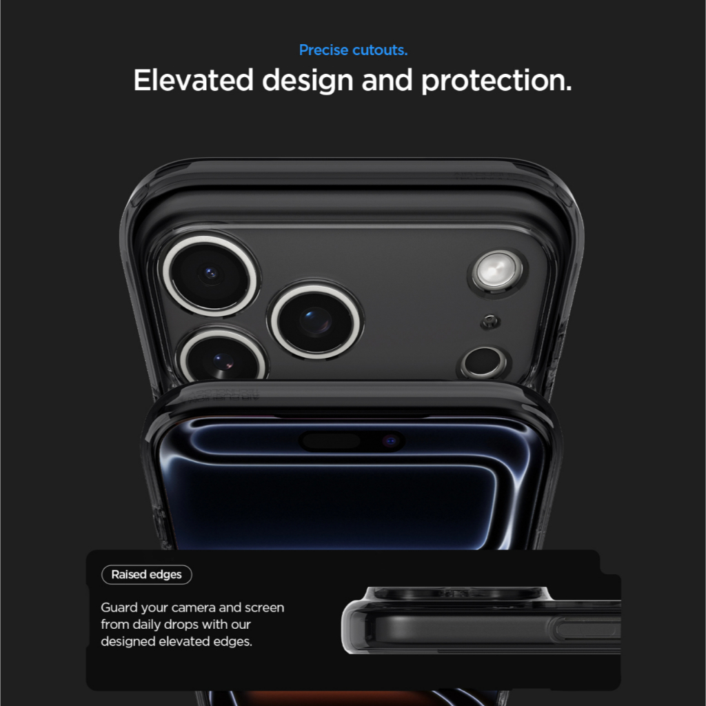 SPIGEN Special Bundling for iPhone 17 Pro Case Ultra Hybrid Magfit Zero One Black + Tempered Glass with Tray 1 Pack Glas.tR EZ Fit Pro HD Privacy - Gambar 3
