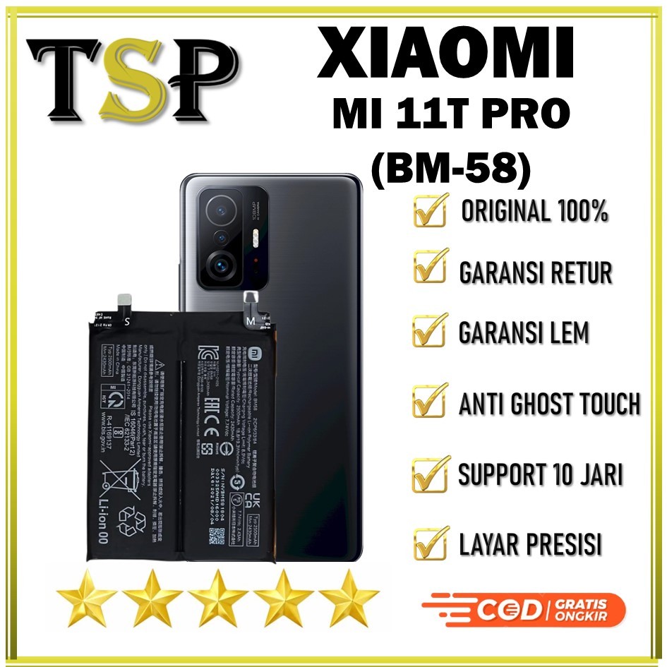 BATERAI XIAOMI BM-58 Xiaomi MI 11T PRO Batre Batrai Baterai ORIGINAL 100%