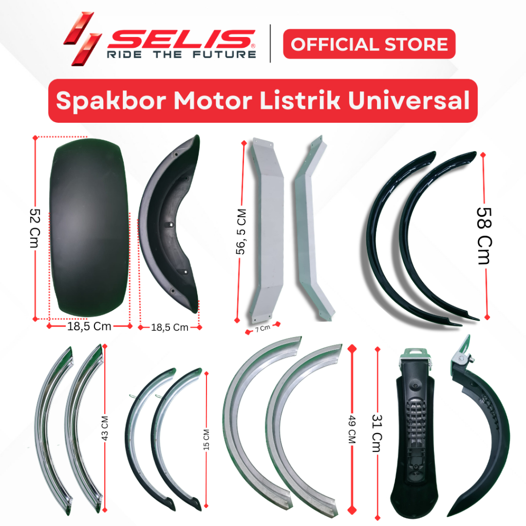 SELIS - Universal Electric Motorcycle Front and Rear Fenders ...