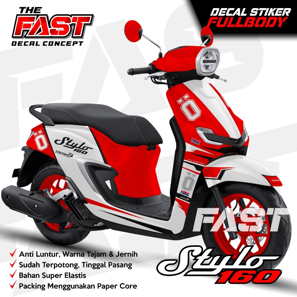 STYLO 160 FULL BODY DECAL STICKER OHLINS MOTIF NEWEST SHARP COLOR ANTI ...