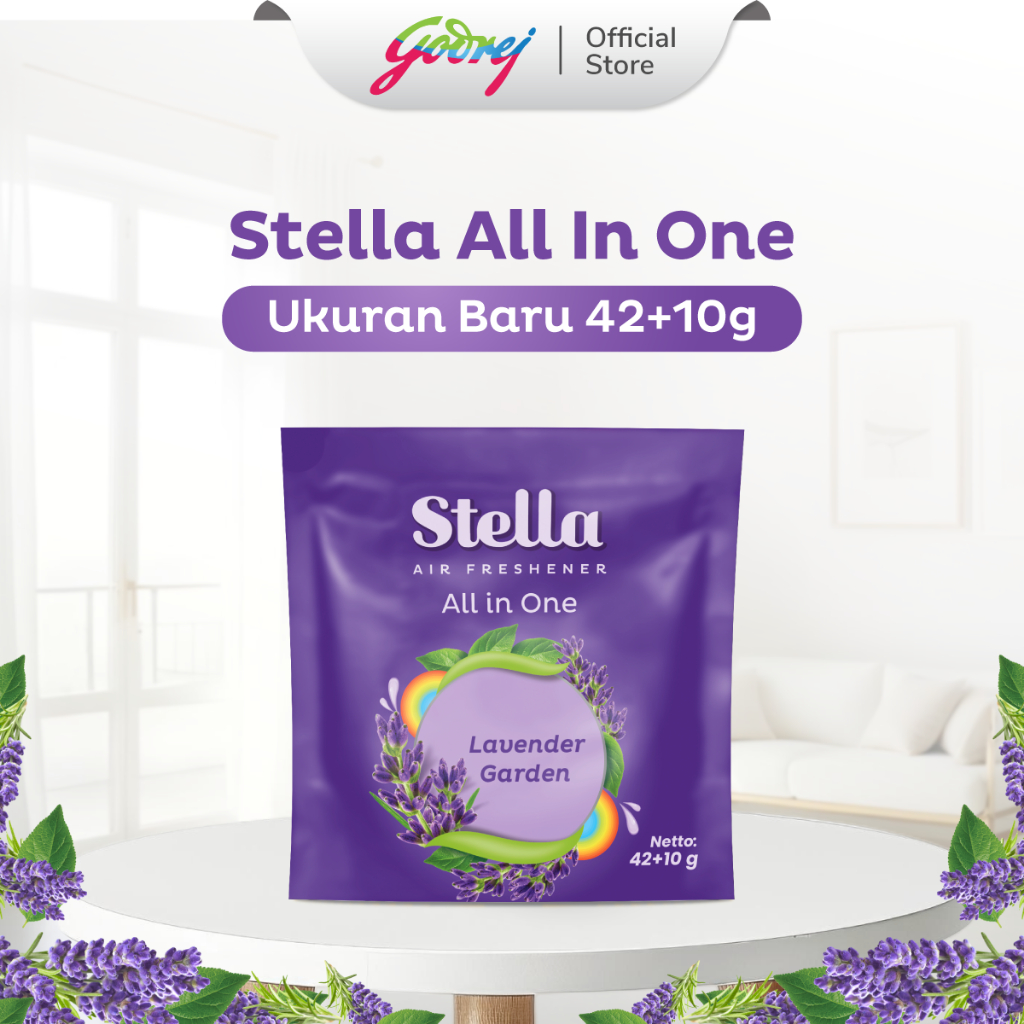 Stella All In One Lavender Garden 42+10gr - Pengharum Ruangan - Gambar 2