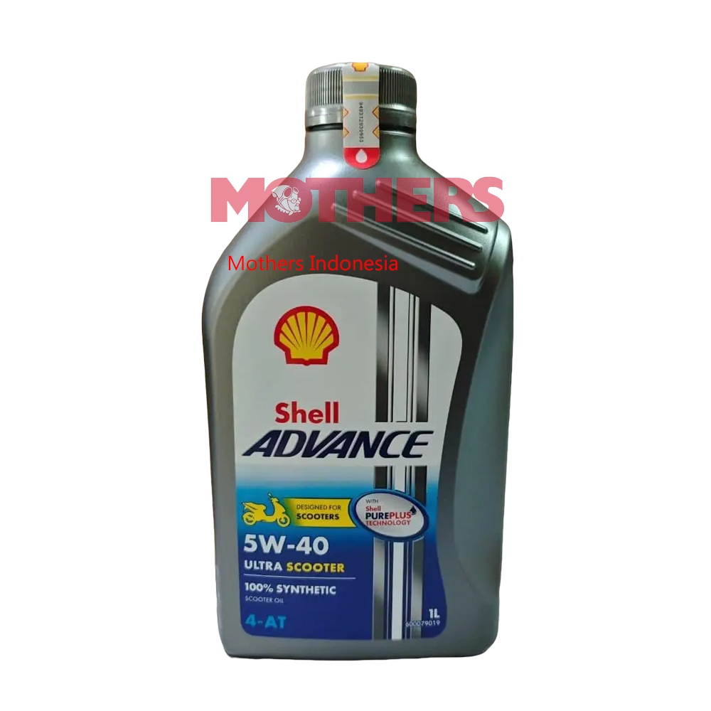 Shell Advance Ultra Scooter 5W - 40 1 Liter Oli Motor Matic Full Synthetic - Gambar 2