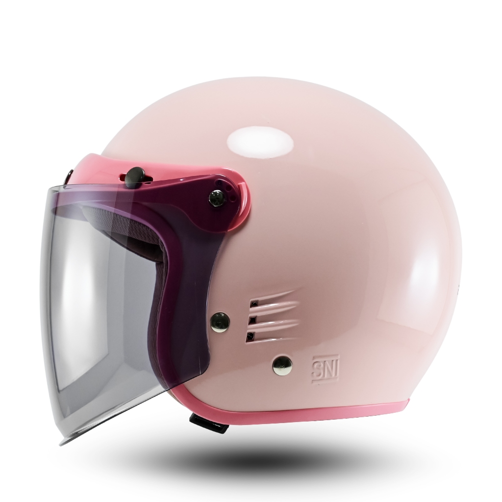 Helm Retro kalcer LUMINOS V2 Helem Bogo Wanita Pria Terbaru - Gambar 2