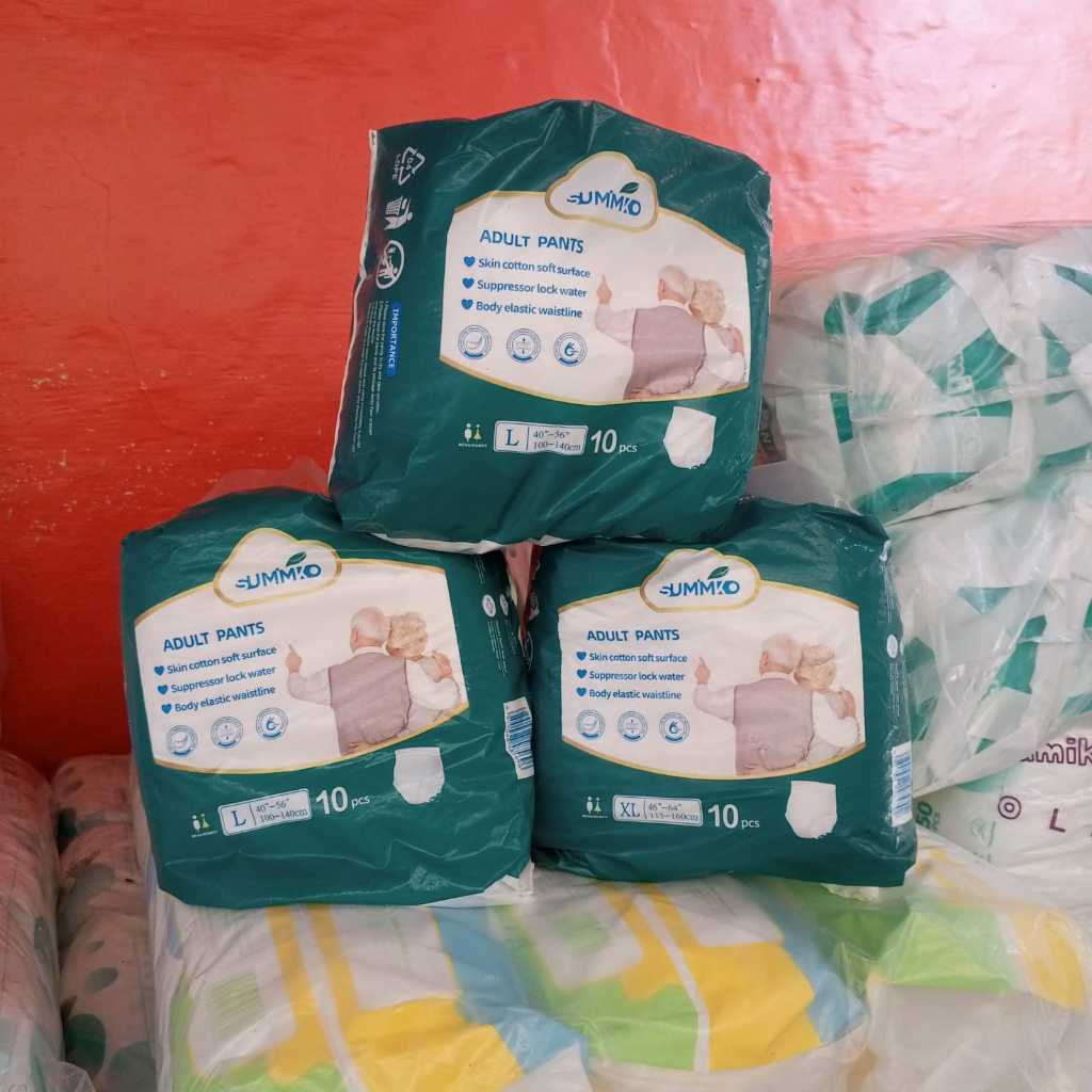 Popok Dewasa SUMIKKO Celana 10Pcs Anti Bocor Ekstra Serap Nyaman Lembut Size M L XL Untuk Ibu Melahirkan & Lansia Anti Bocor - Gambar 3