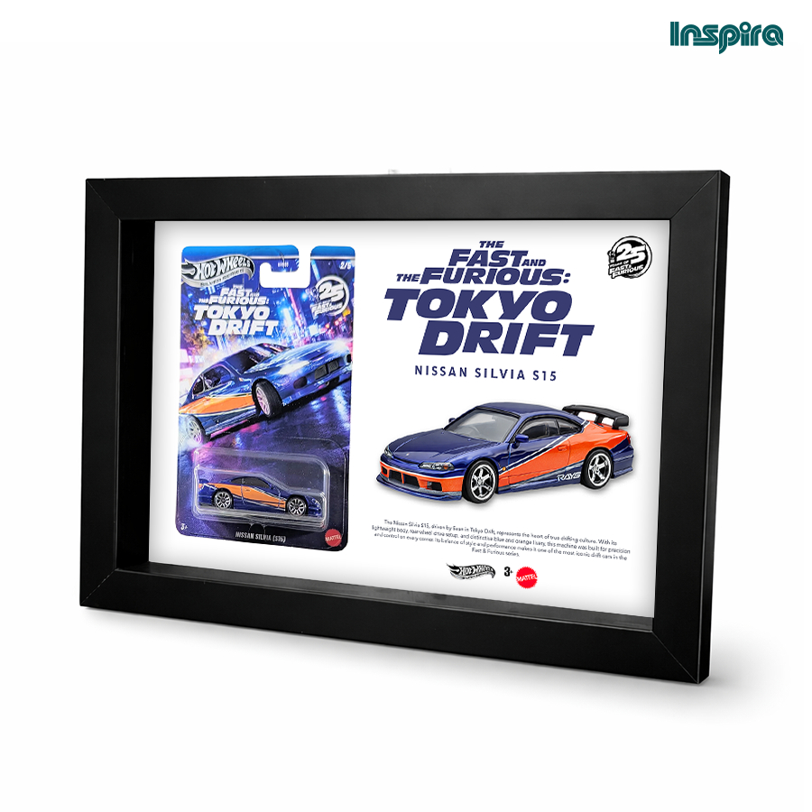 Inspira Frame Hot Wheels Nissan Silvia S15 Tokyo Drift Wall Display ...
